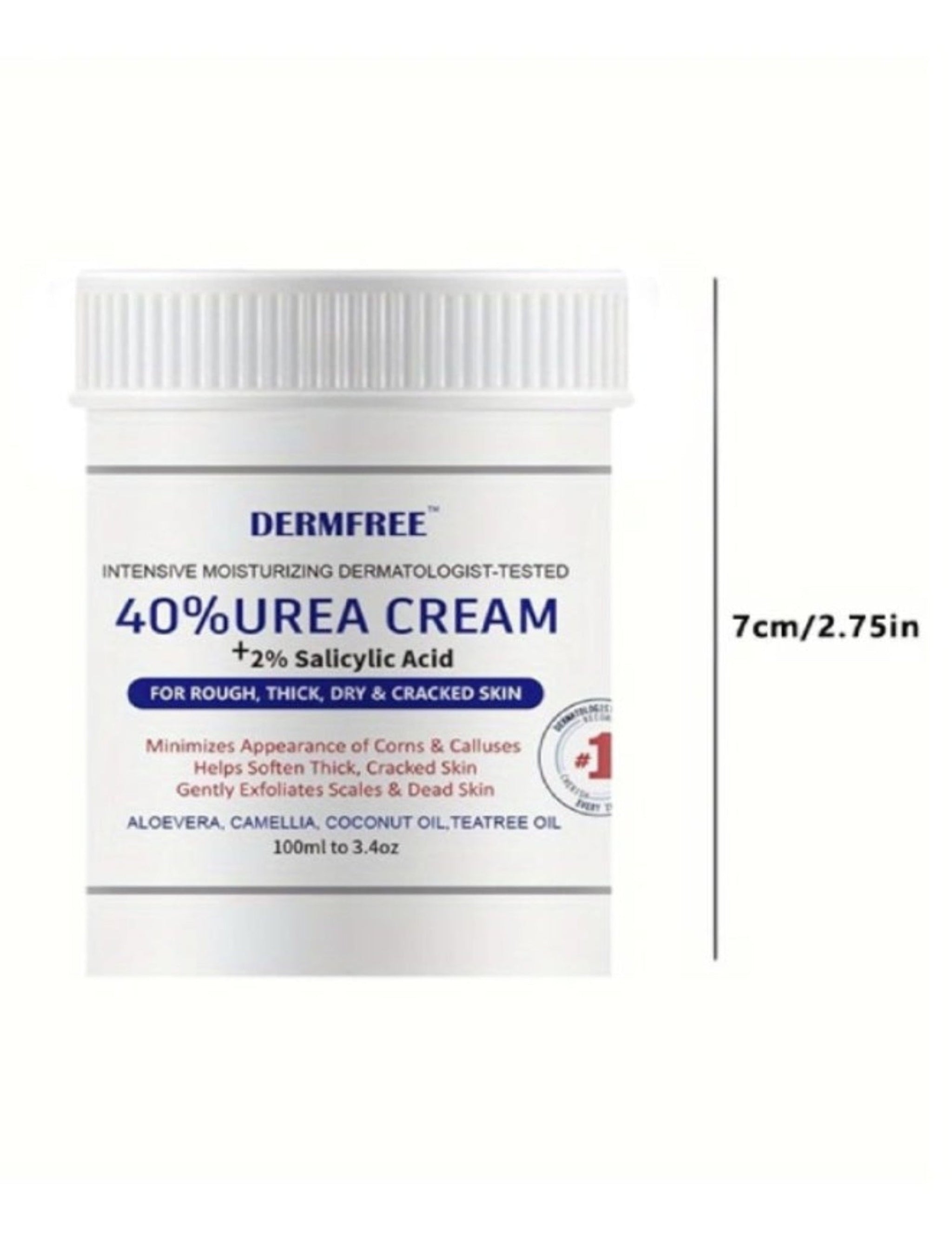 VitaCosmoX 40% Urea Cream with 2% Salicylic Acid and Aloe Vera