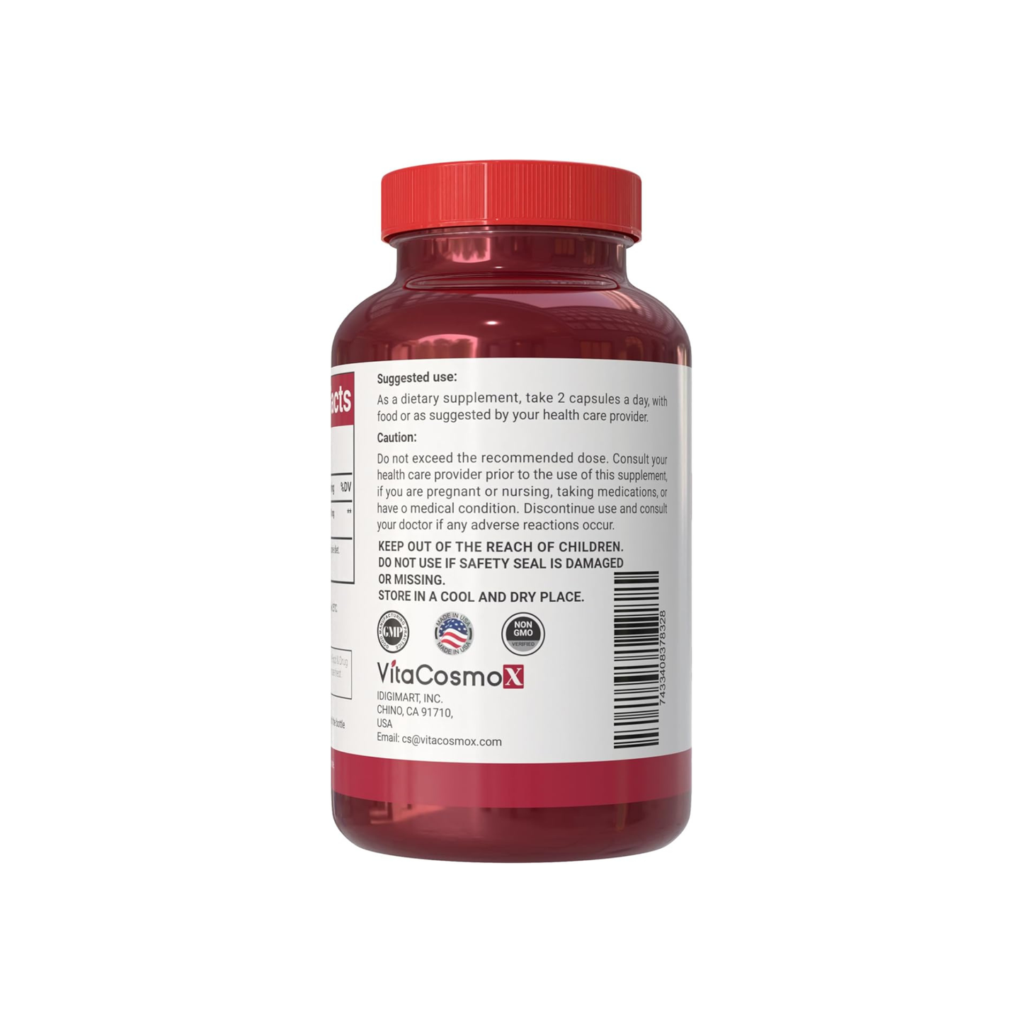 VitaCosmoX Lycopene 50 mg – 180 Vegan Capsules