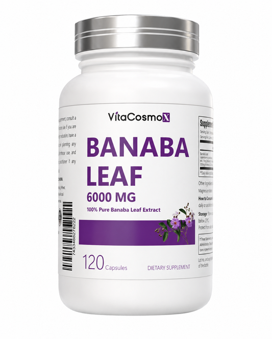 VitaCosmoX Banaba Leaf Extract 2,500 mg – 120 Capsules