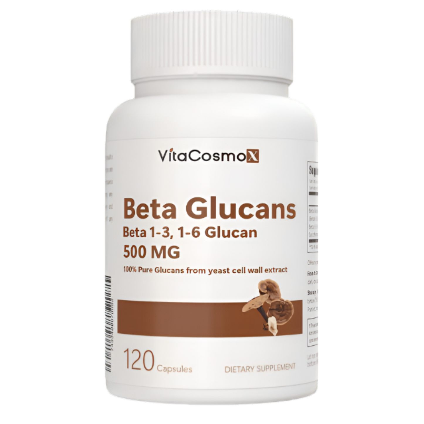 VitaCosmoX Beta Glucan 1,3/1,6 –120 Vegan Capsules VitaCosmoX Beta Glucan 1,3/1,6 –120 Vegan Capsules