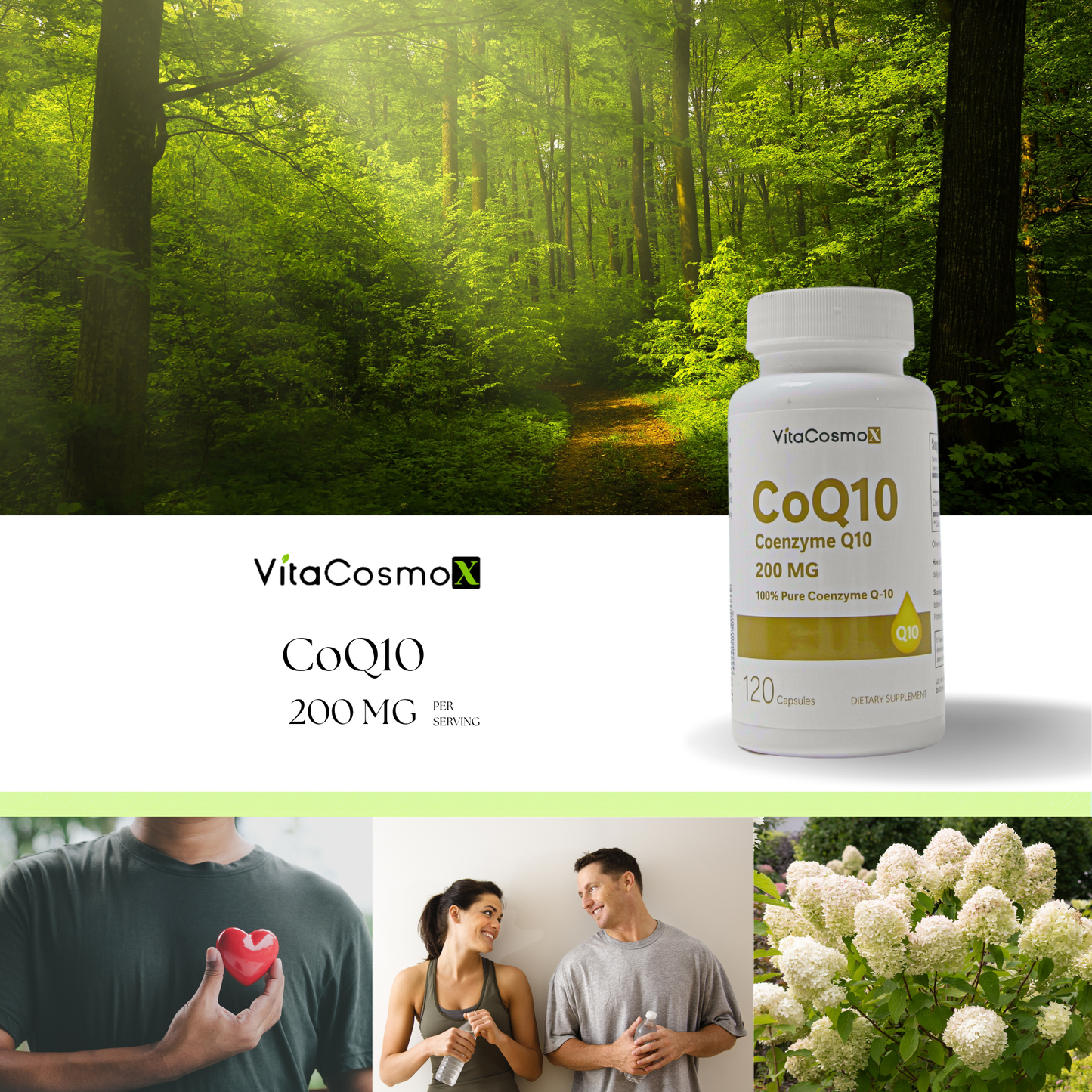 VitaCosmoX CoQ10 200 mg – 120 Capsules