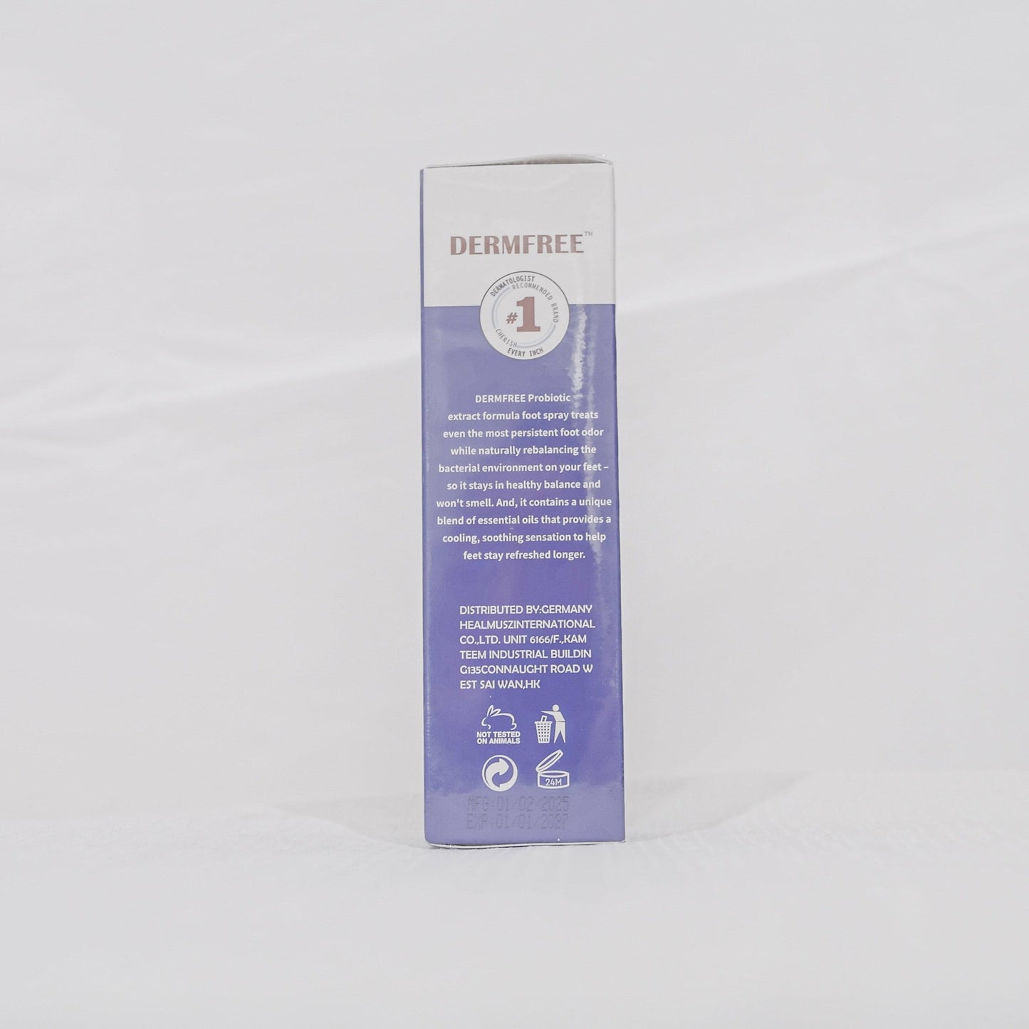 VitaCosmoX Foot Odor Probiotic Spray box direction side