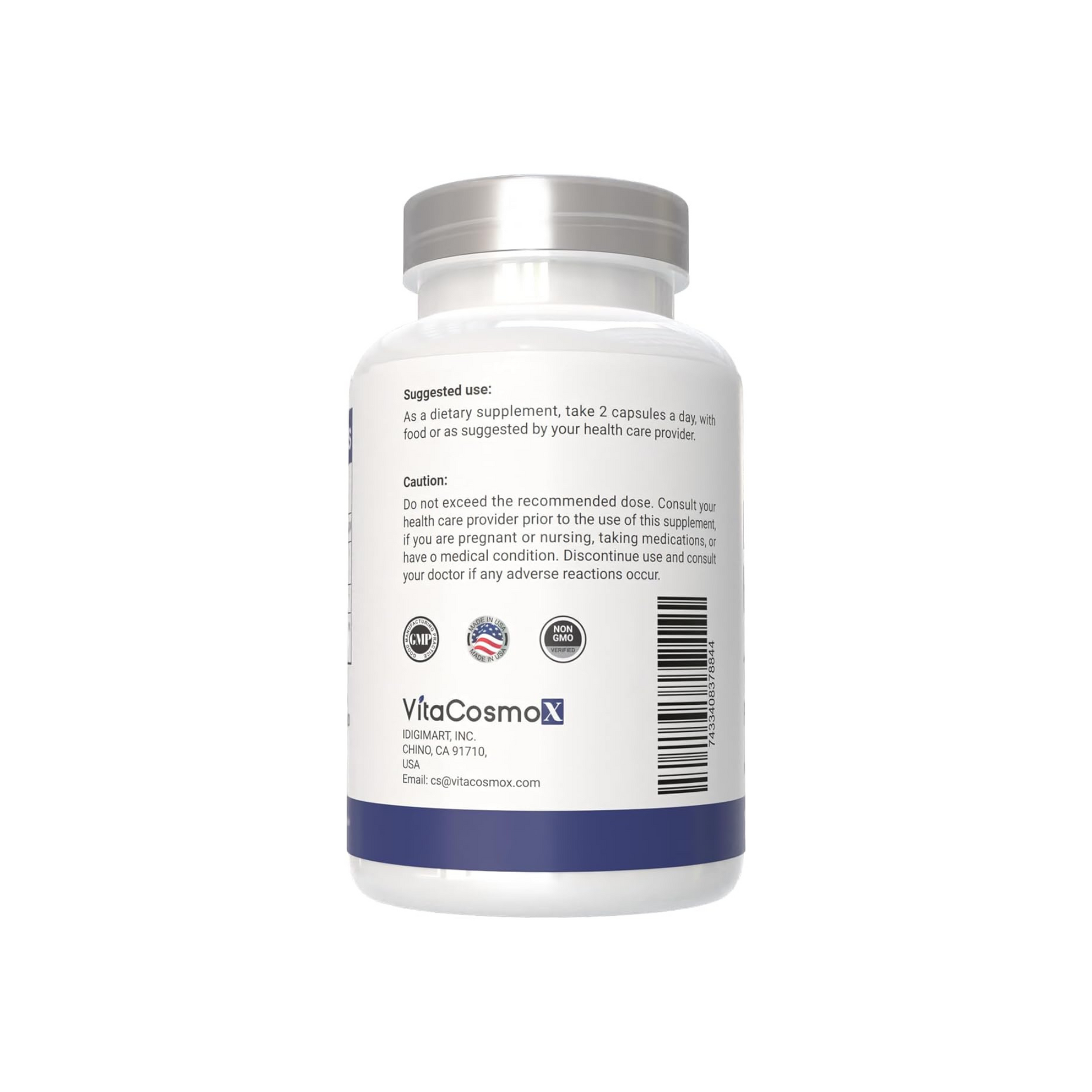 VitaCosmoX Diosmin Hesperidin caution warning side