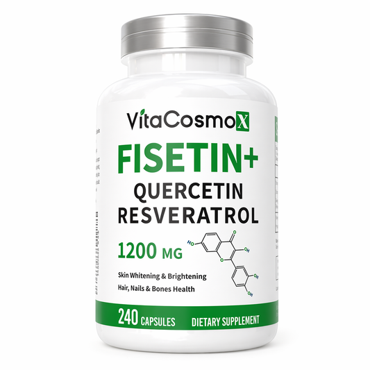 VitaCosmoX Fisetin + Quercetin + Resveratrol – 240 Capsules