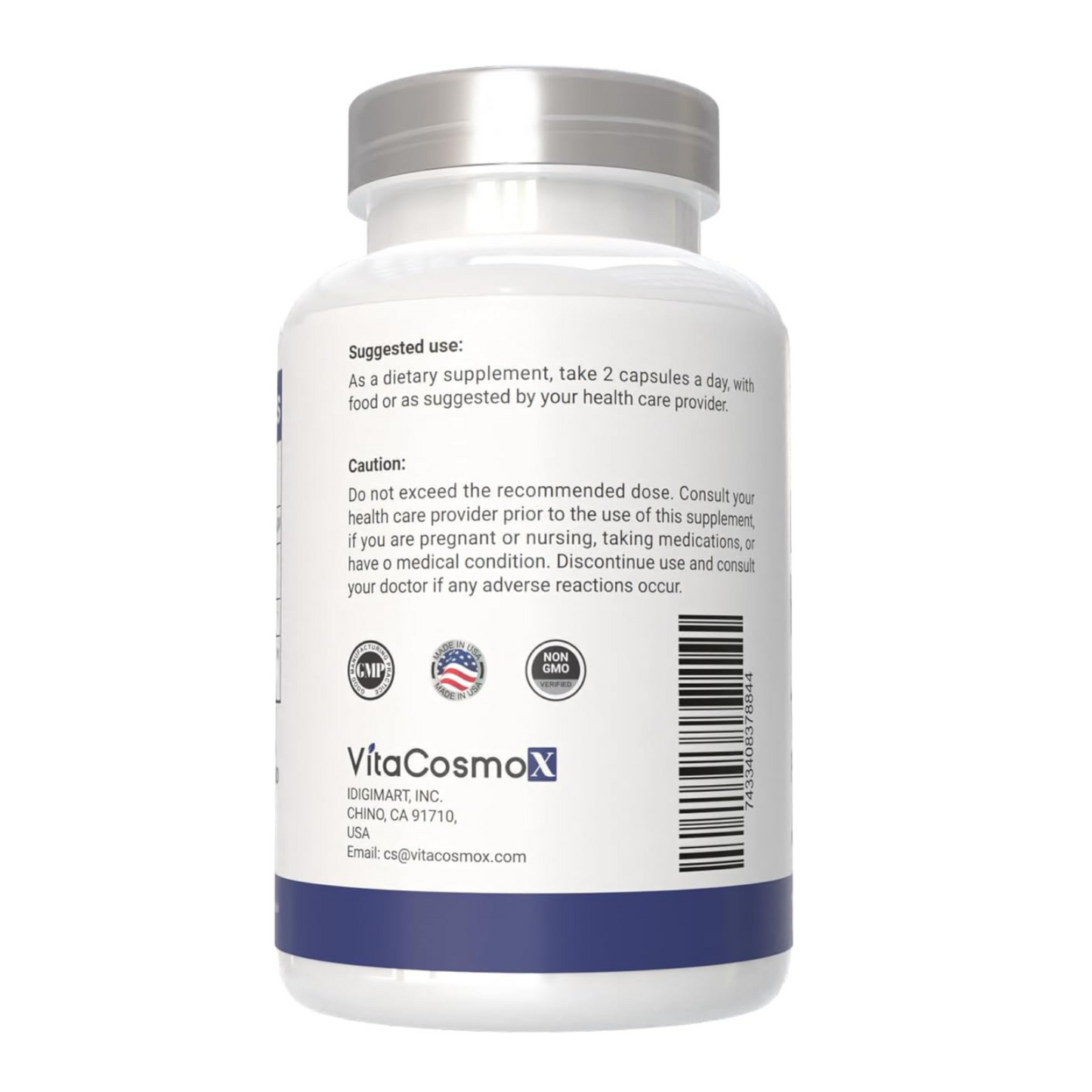 VitaCosmoX Hesperidin supplement bottle on a white background