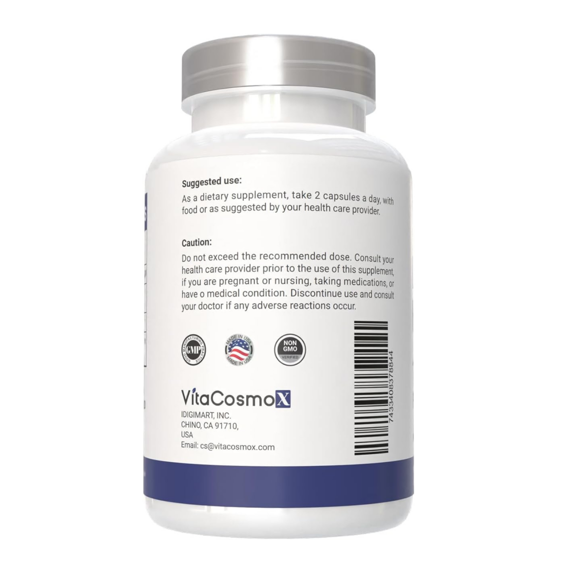 VitaCosmoX Hesperidin supplement bottle on a white background