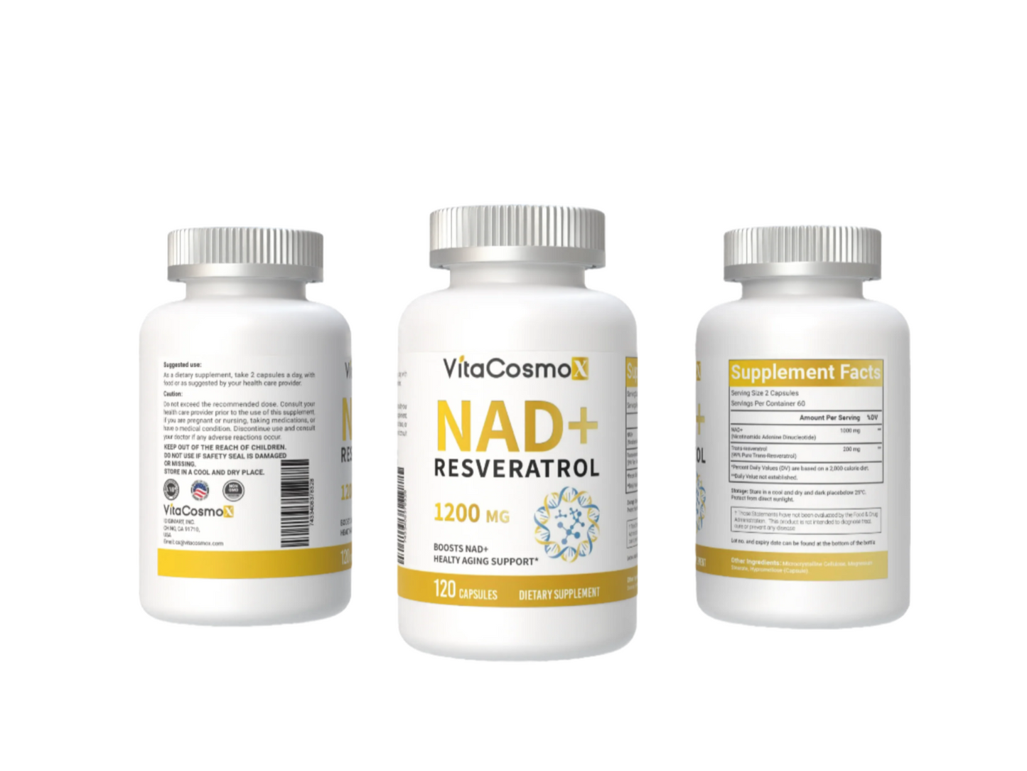 VitaCosmoX  nad all three  sides - 120 capsules