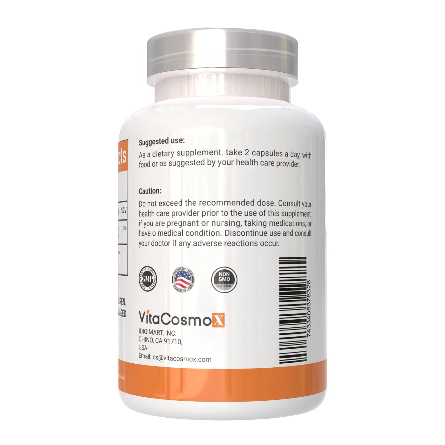 VitaCosmoX Liposomal Vitamin C 1,700 mg – 240 Vegan Capsules