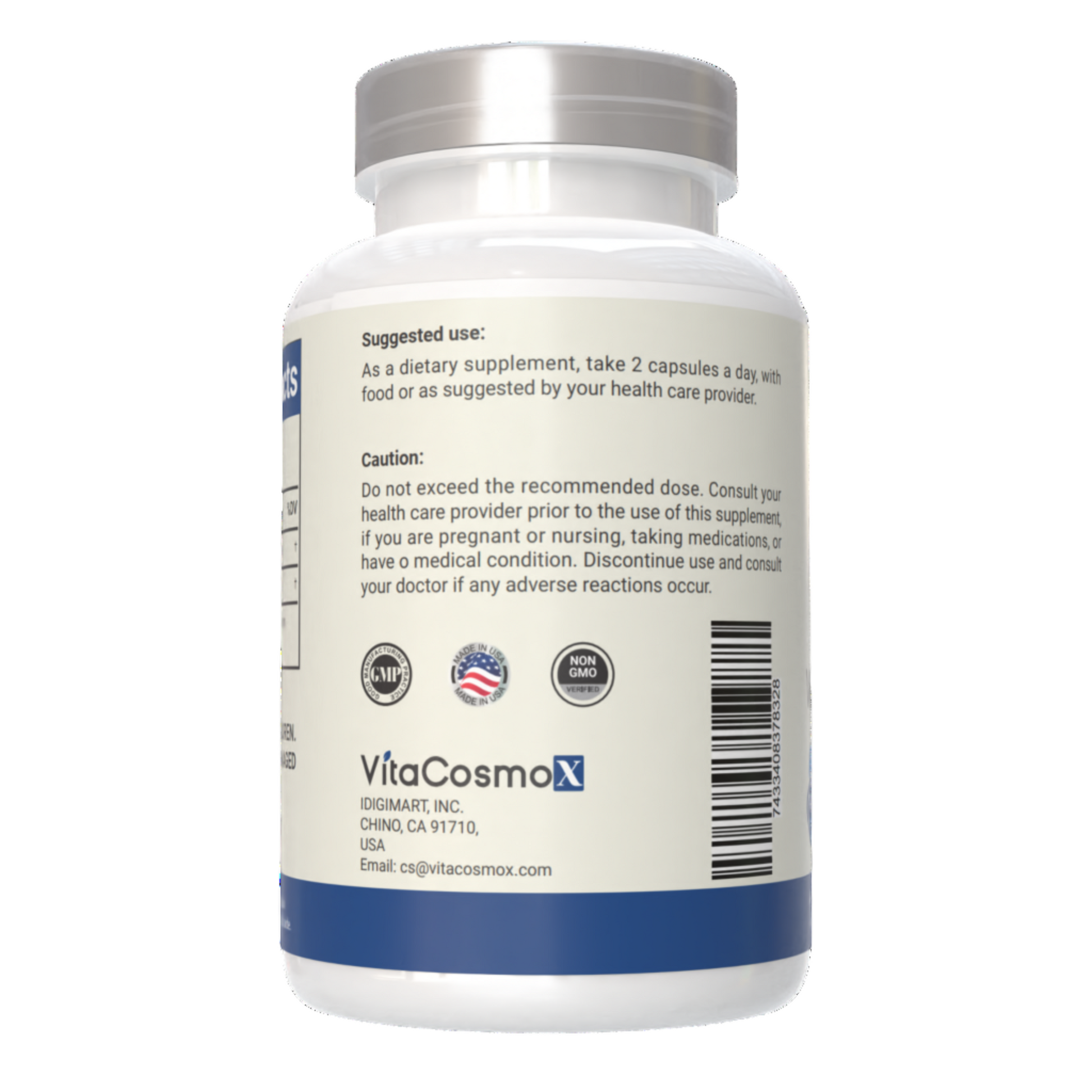 vitacosmox nmn with coq10 CAUTION WARNING SIDE