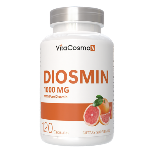 VitaCosmoX Diosmin 1,000 mg - 120 Capsules