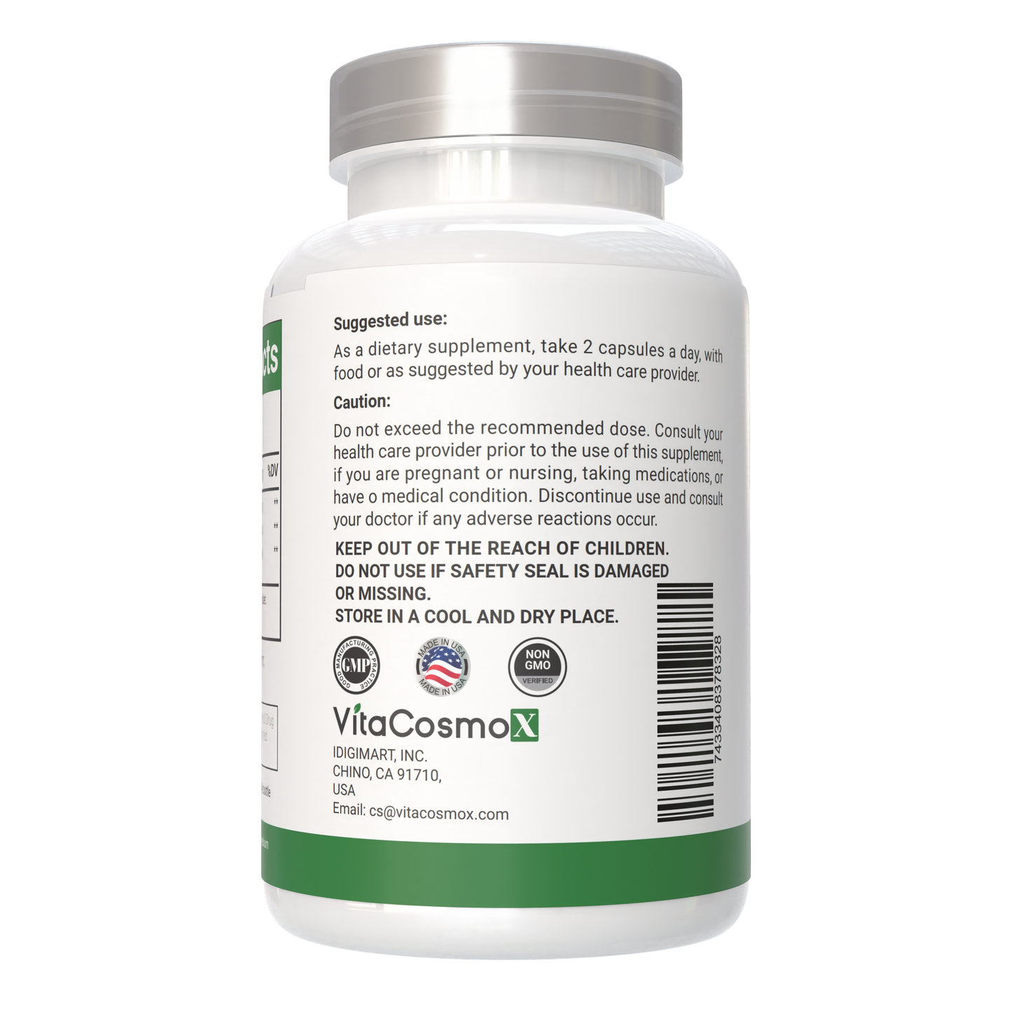 VitaCosmoX Fisetin + Quercetin + Resveratrol – 240 Capsules
