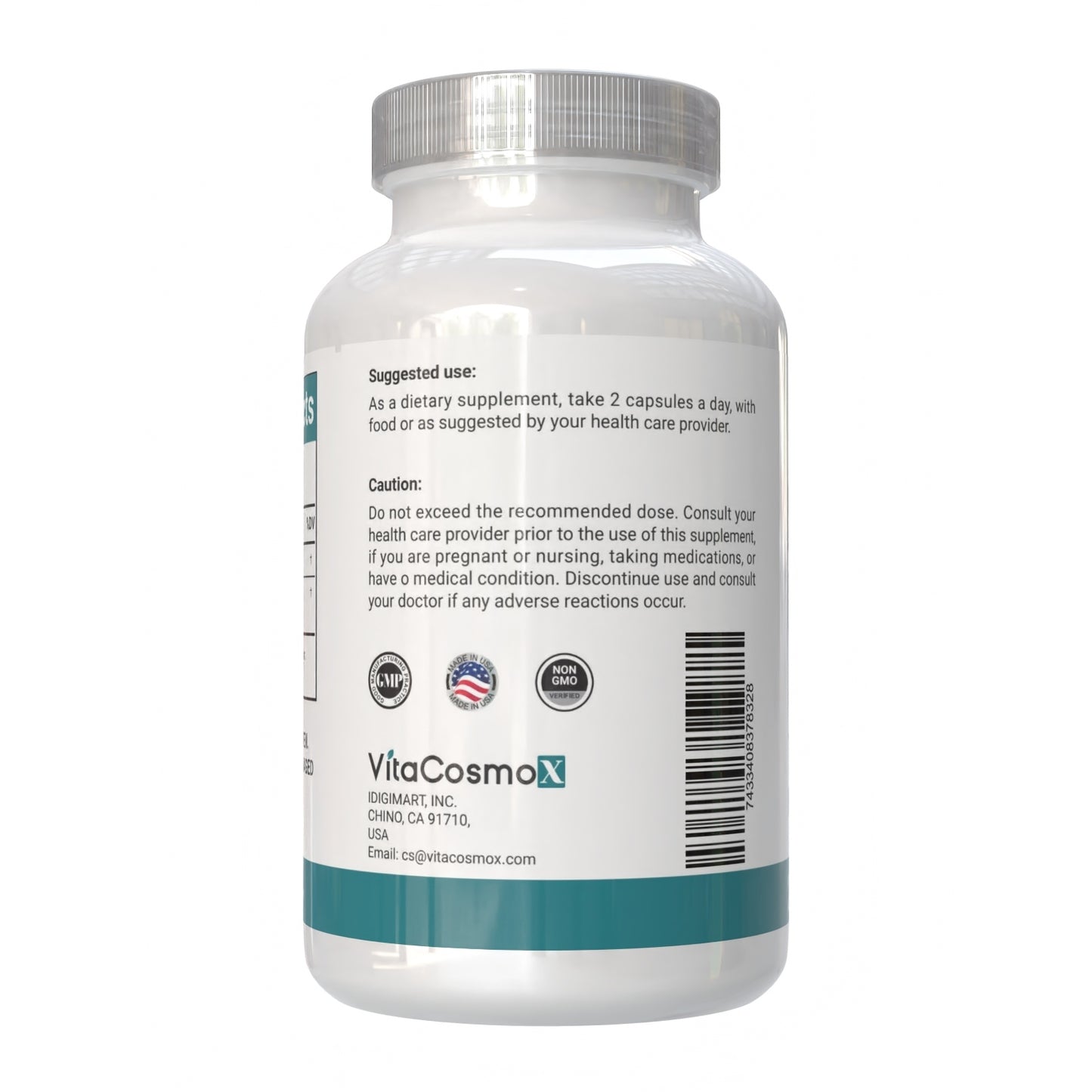 VitaCosmoX Liposomal Glutathione 1,110 mg – 240 Vegan Capsules