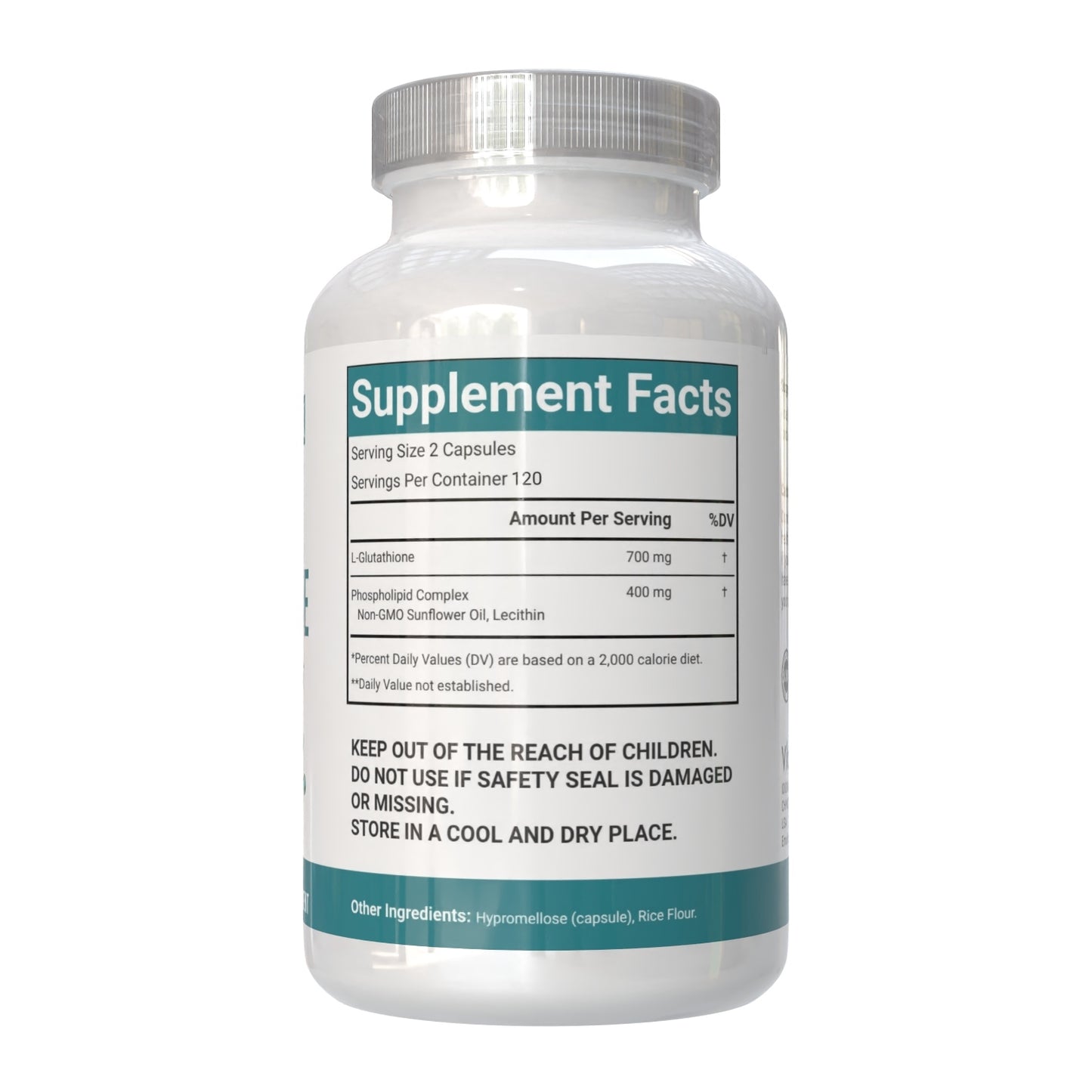 VitaCosmoX Liposomal Glutathione 1,110 mg – 240 Vegan Capsules