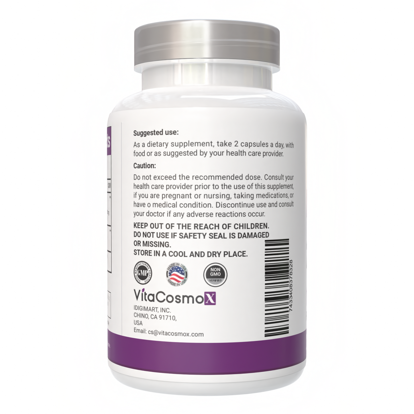 VitaCosmoX Milk Thistle 2,000 mg – 240 Vegan Capsules
