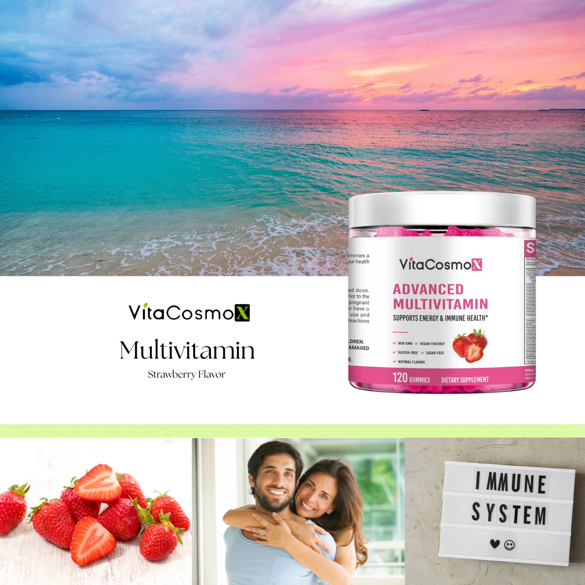 VitaCosmo Advanced Multivitamin 120 gummies