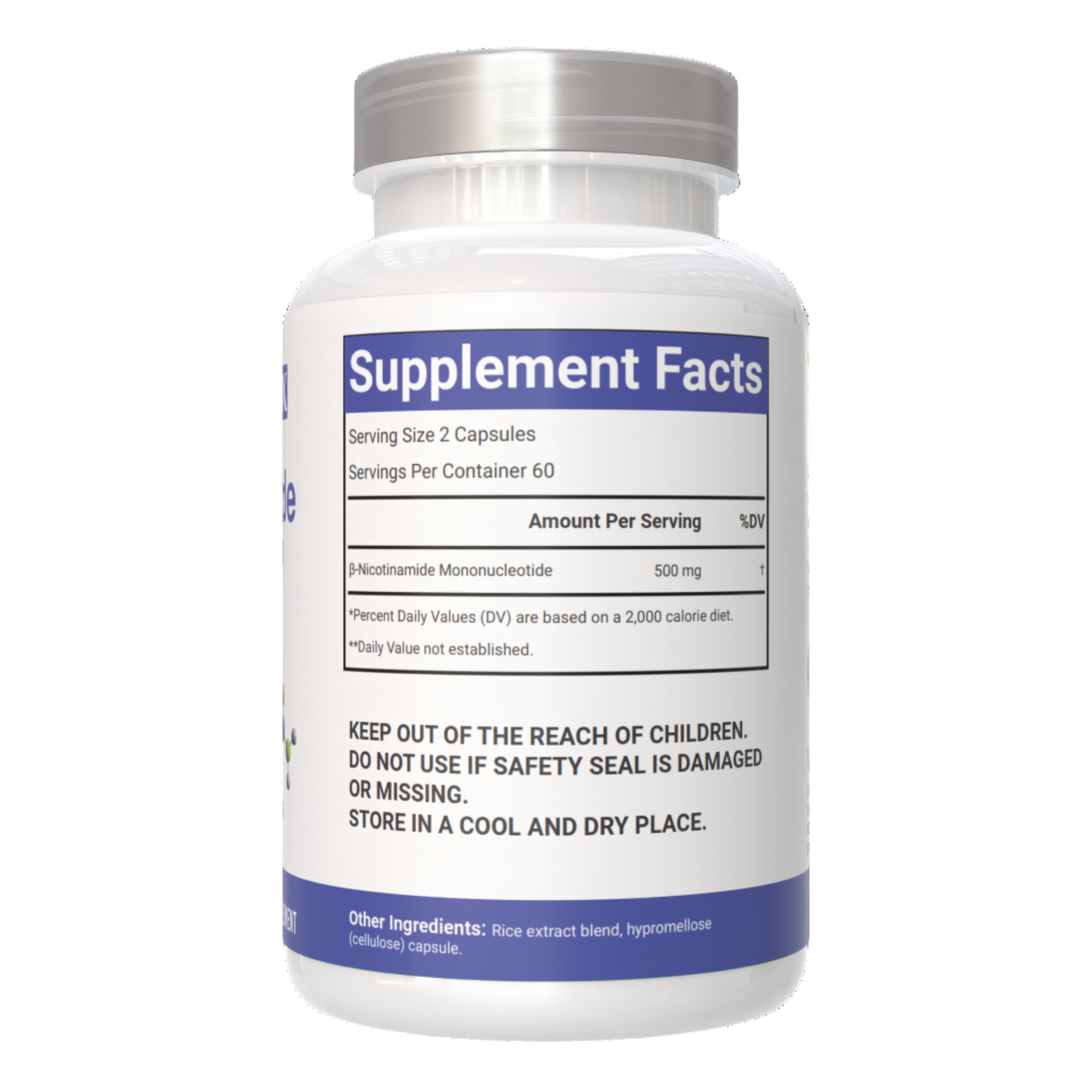 VitaCosmoX Nicotinamide supplement front side - 120 capsules 