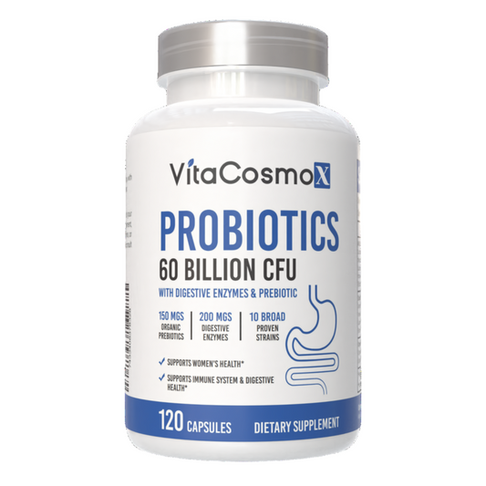 vitacosmox probiotics 120 caps front side only