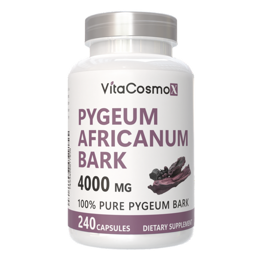 VitaCosmoX pygeum front label side - 240 capsules